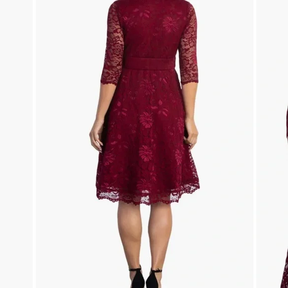 NWT Kiyonna mademoiselle lace floral cocktail dress XS - Picture 9 of 9